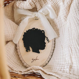 Custom Profile Silhouette Portrait | Kids Side Profile | Children Keepsake | Personalized Silhouette | Children&#39;s Portrait | Gift For Mom