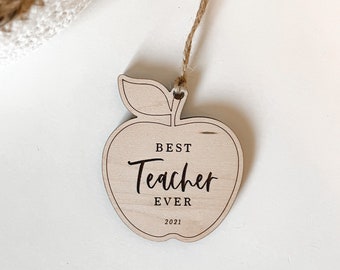 Teacher Gift Tag | Teacher Ornament | Wooden Gift Tag For Teacher | Teacher Appreciation Week Gift | Birthday Gift For Teacher