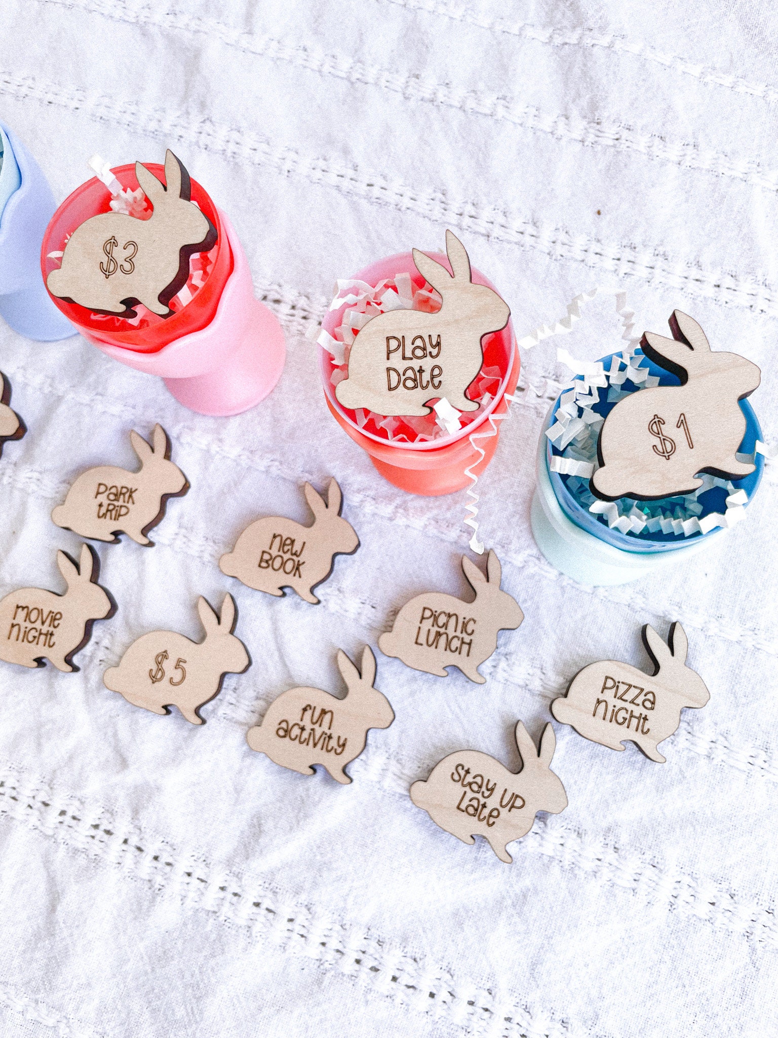 Easter Egg Hunt Tokens | Wood Easter Tokens | Set of 12 | Kid’s Easter Ideas | Easter Basket Filler | Easter Eggs | Unique Easter Ideas