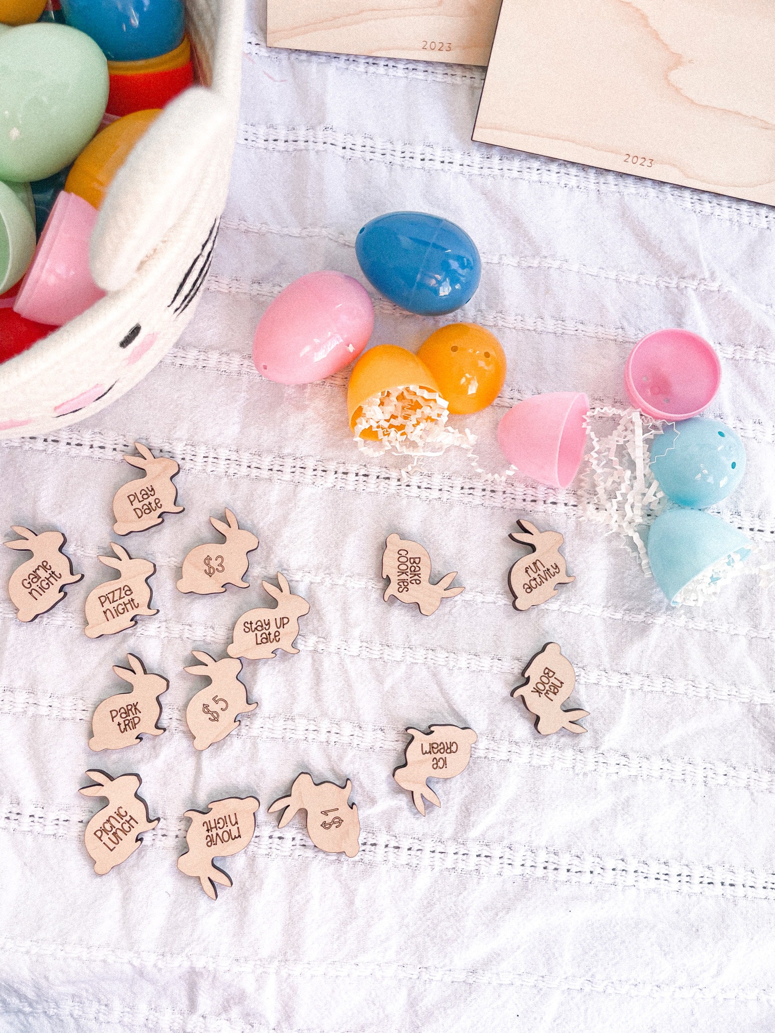 Easter Egg Hunt Tokens | Wood Easter Tokens | Set of 12 | Kid’s Easter Ideas | Easter Basket Filler | Easter Eggs | Unique Easter Ideas
