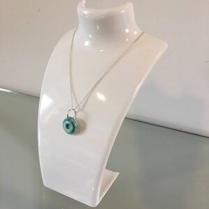 Blue lagoon unjusual set of pendant and ring elegant porcelain necklace pendants porcelain jewelry modern unique gift image 6