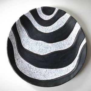 Lamai - Ceramic Platter, Serving Tray, Stoneware Dish, handmade Pottery, unique signed art piece, housewarming gift, interior decoration
