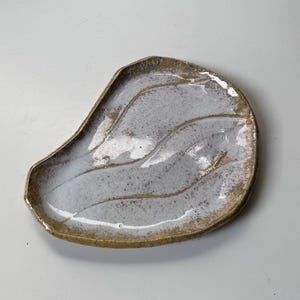 Handmade artistic Platter, small Serving Sushi Tray, Stoneware Dish, Housewarming Gift handmade Pottery, unique serveware Ceramic plate