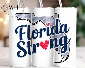 Florida Strong 20oz Skinny Tumbler Sublimation Design (Digital Download)