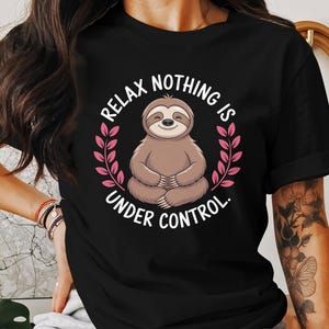 Relax Sloth Png, Sloth Clipart, Funny Sloth, Zen Sloth Png, Boho Sloth, Sublimation Png, Digital Download