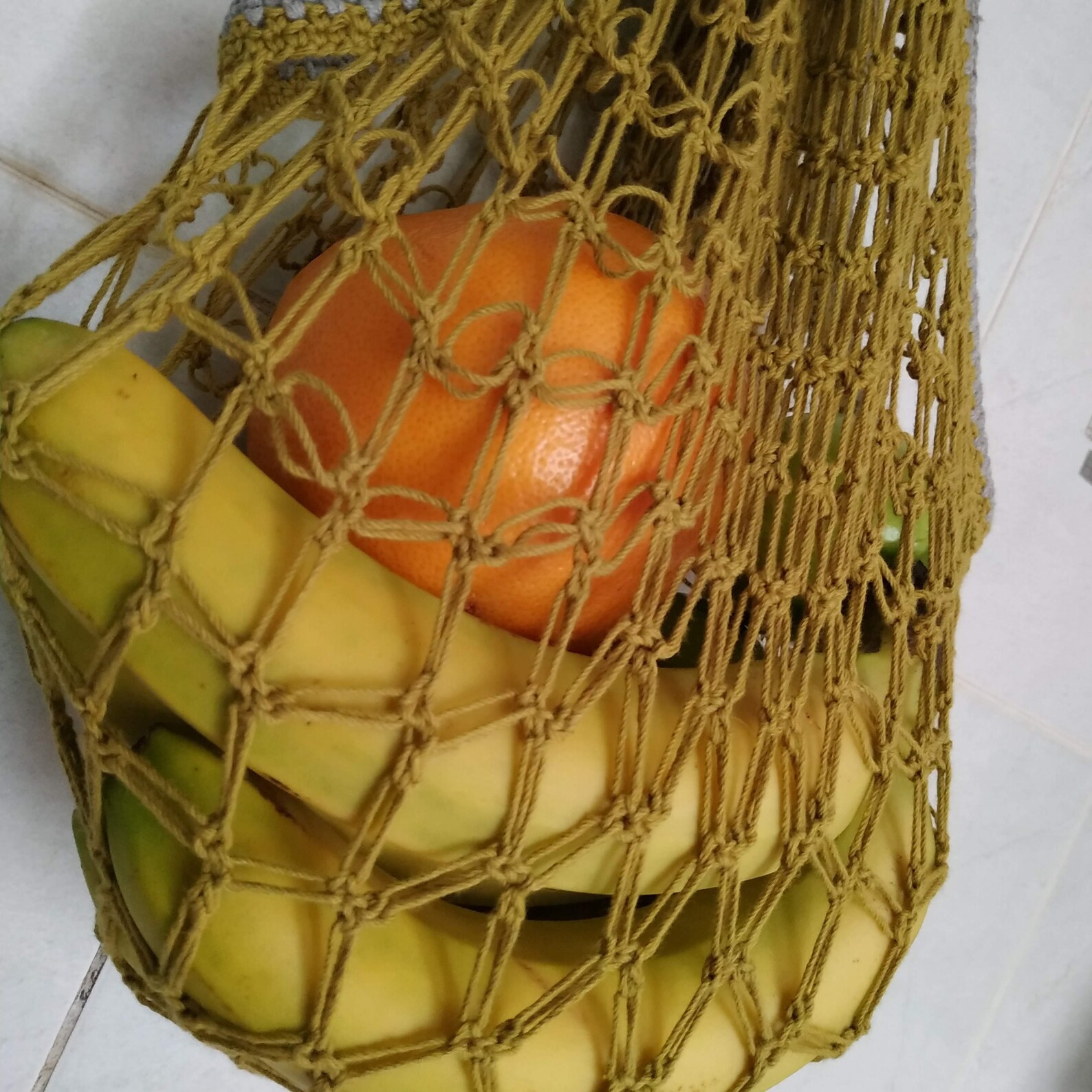 ObstHängematte unter Schrank häkeln Banane Obst Gemüse | Etsy