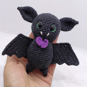 Crochet Halloween Bat: Handmade Vampire Amigurumi Plush