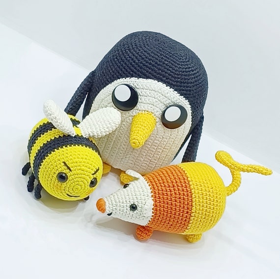 Breezy the Bee Adventure Time Plush Toy Handmade Crochet Cartoon