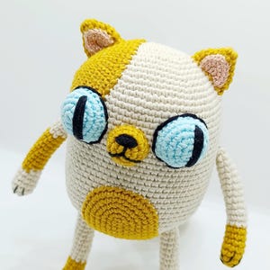Cake the Cat Adventure Time plush toy Handmade crochet cartoon amigurumi