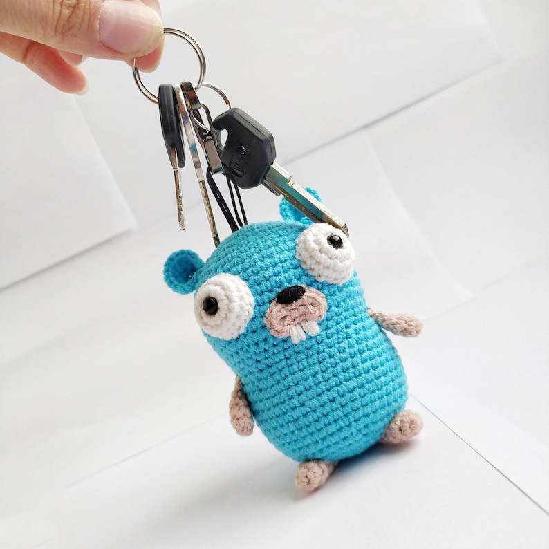 Gopher Go Plush Toy Golang Gopher Crochet Gopher Amigurumi Cute Coder ...