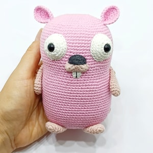 Gopher Go Plush Toy Golang Gopher Crochet Gopher Amigurumi Cute Coder ...