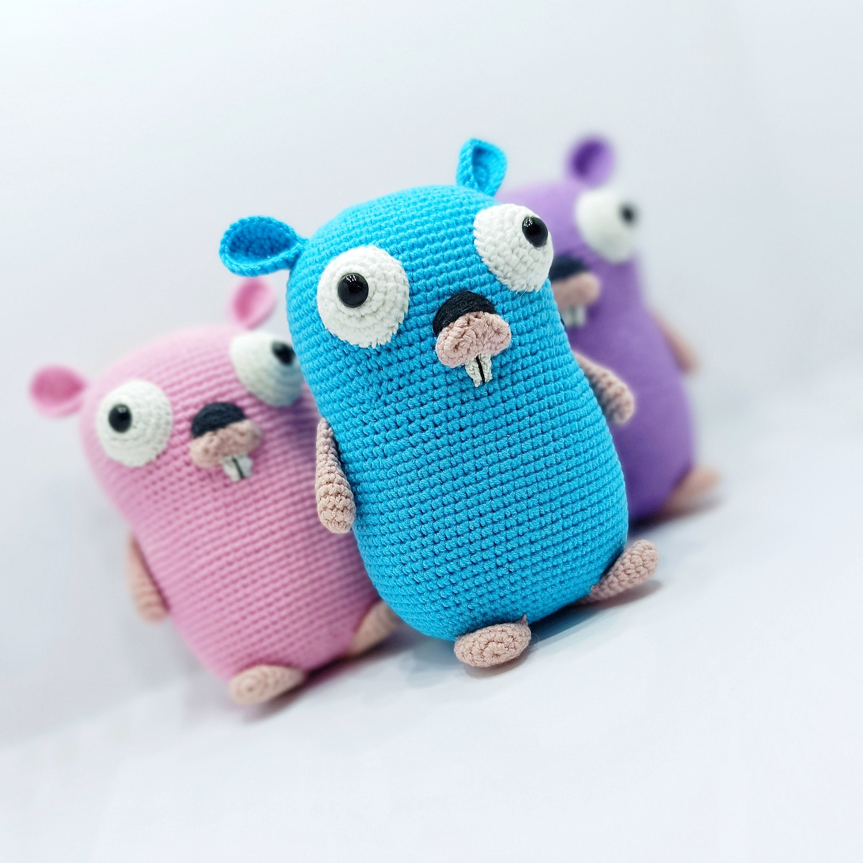 Golang Gopher Crochet Gopher Go Plush Toy Gopher Amigurumi Cute Coder ...