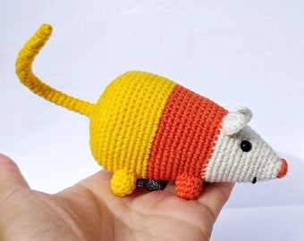 Candy Corn rat Adventure Time plush toy Handmade crochet cartoon amigurumi