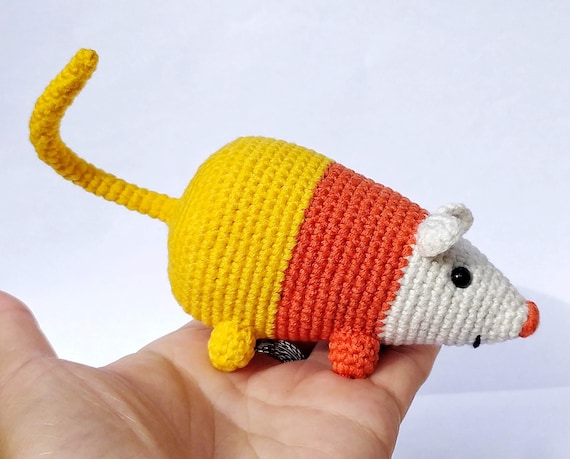 Candy Corn rat Adventure Time plush toy Handmade crochet cartoon amigurumi