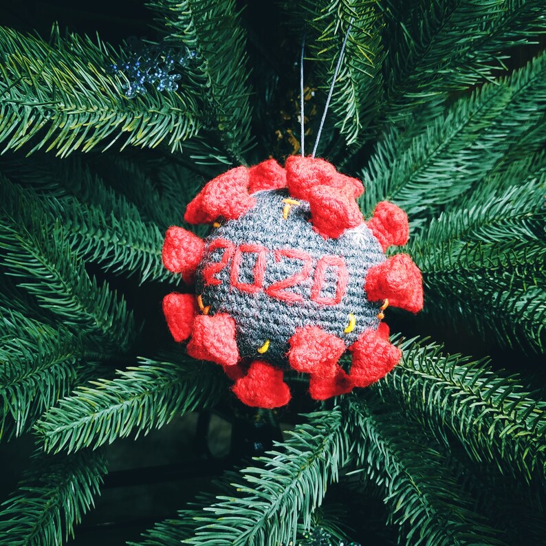 Corona Christmas ornaments Covid Christmas ornaments Etsy
