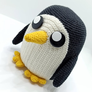 Gunter the Penguin Adventure Time plush toy Handmade crochet cartoon amigurumi