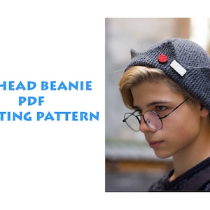 Jughead beanie pattern. PDF knitting pattern Jughead Jones Beanie WARM winter version from wool/acrylic yarn