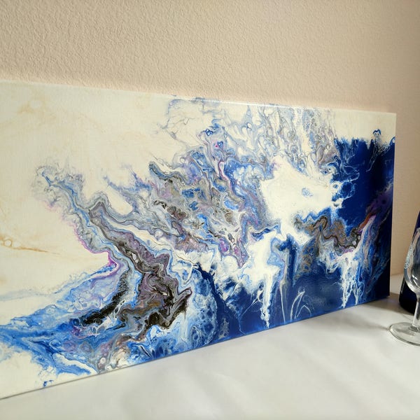 Splash - Acrylic pour Fluid Art Abstract, Canvas Painting, Original Art, Abstract painting