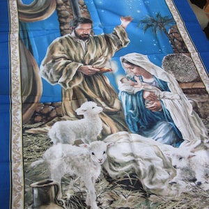 Holy Night Nativity Panel Timeless Treasures Christmas Quilting