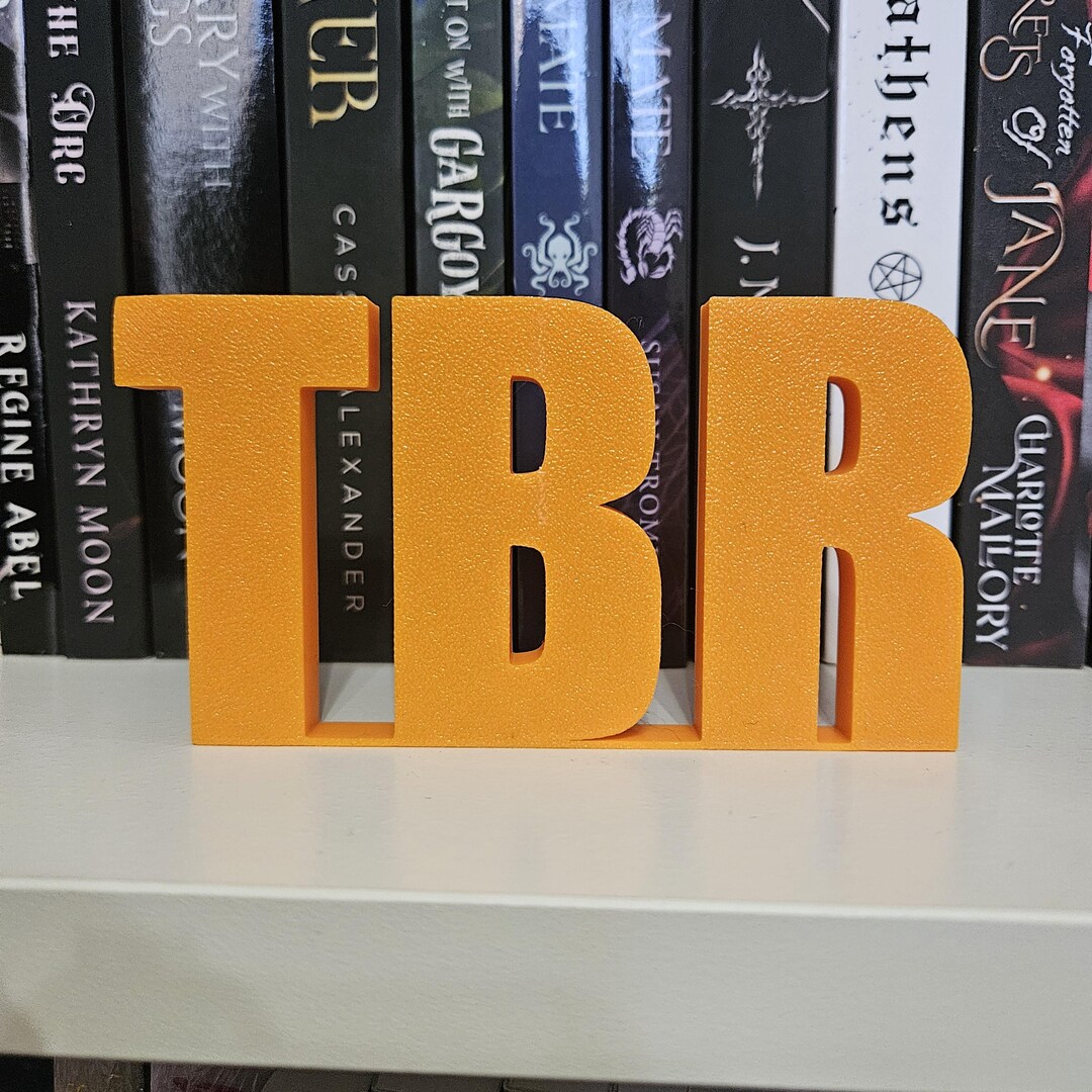 Tbr Sign Bookshelf TBR Freestanding Sign – 3D Printed Shelf Decor, to Be Read ...