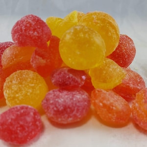 Peach Hard Candy Drops 4.5 Ounces