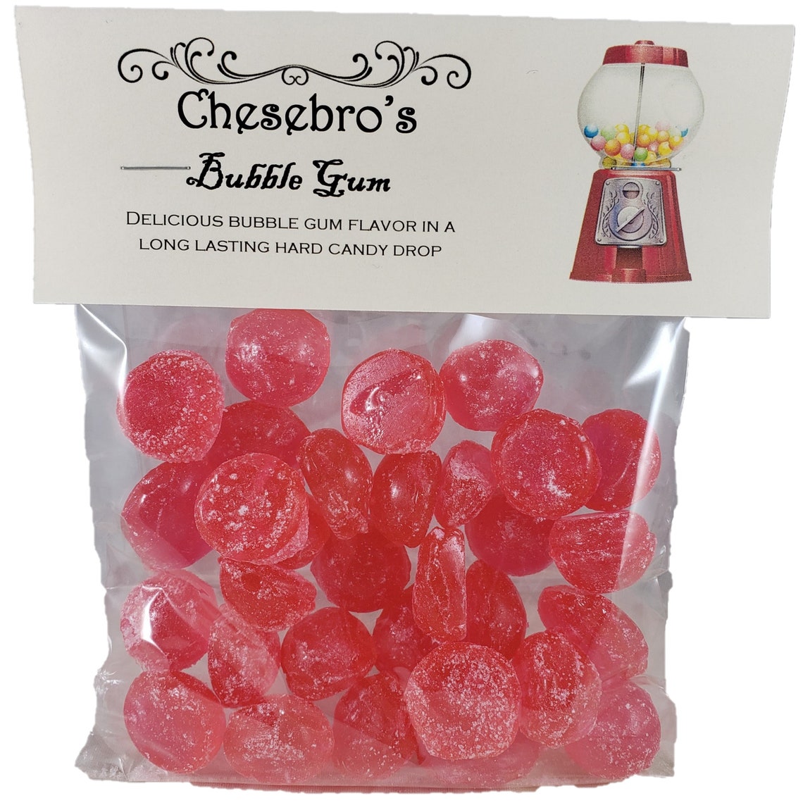 Bubble Gum Flavored Hard Candy Drops 4.5 Ounces Etsy