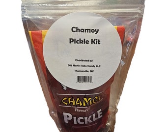 Jumbo Chamoy Pickle Kit as Seen on TikTok 1.25 pounds of Yummy Treats