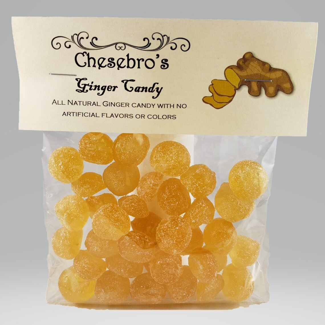 Ginger Hard Candy Drops 4.5 Ounces Etsy