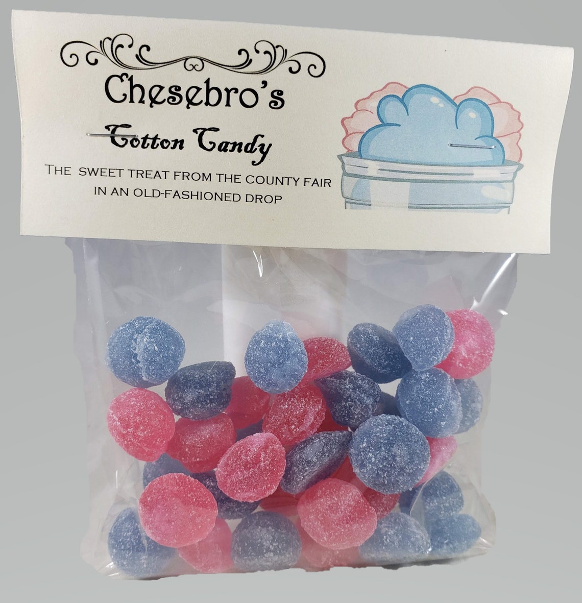 Cotton Candy Flavored Hard Candy Drops 3 PACK with FREE Etsy
