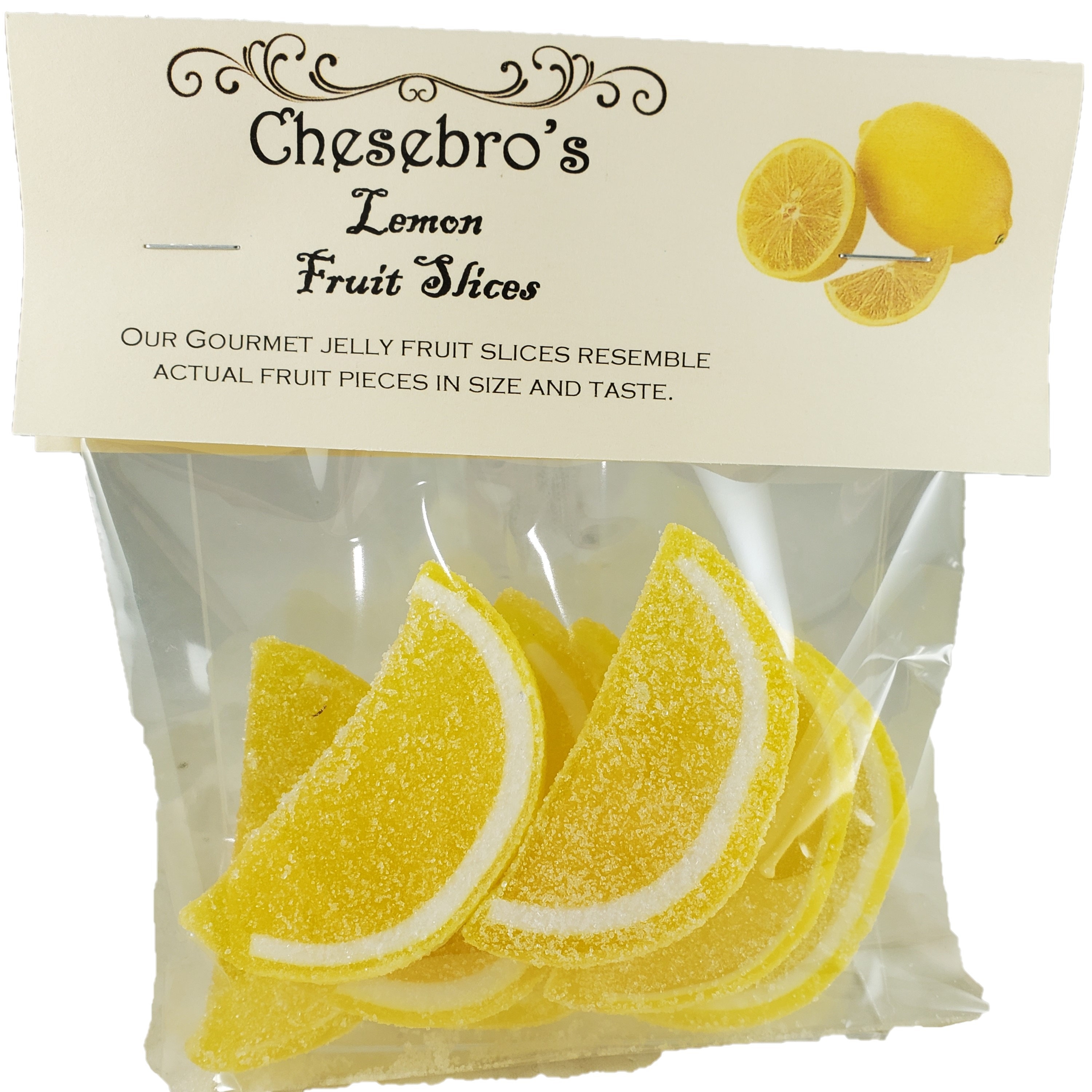 Lemon Premium Fresh Jelly Fruit Slices 4 Ounces - Etsy