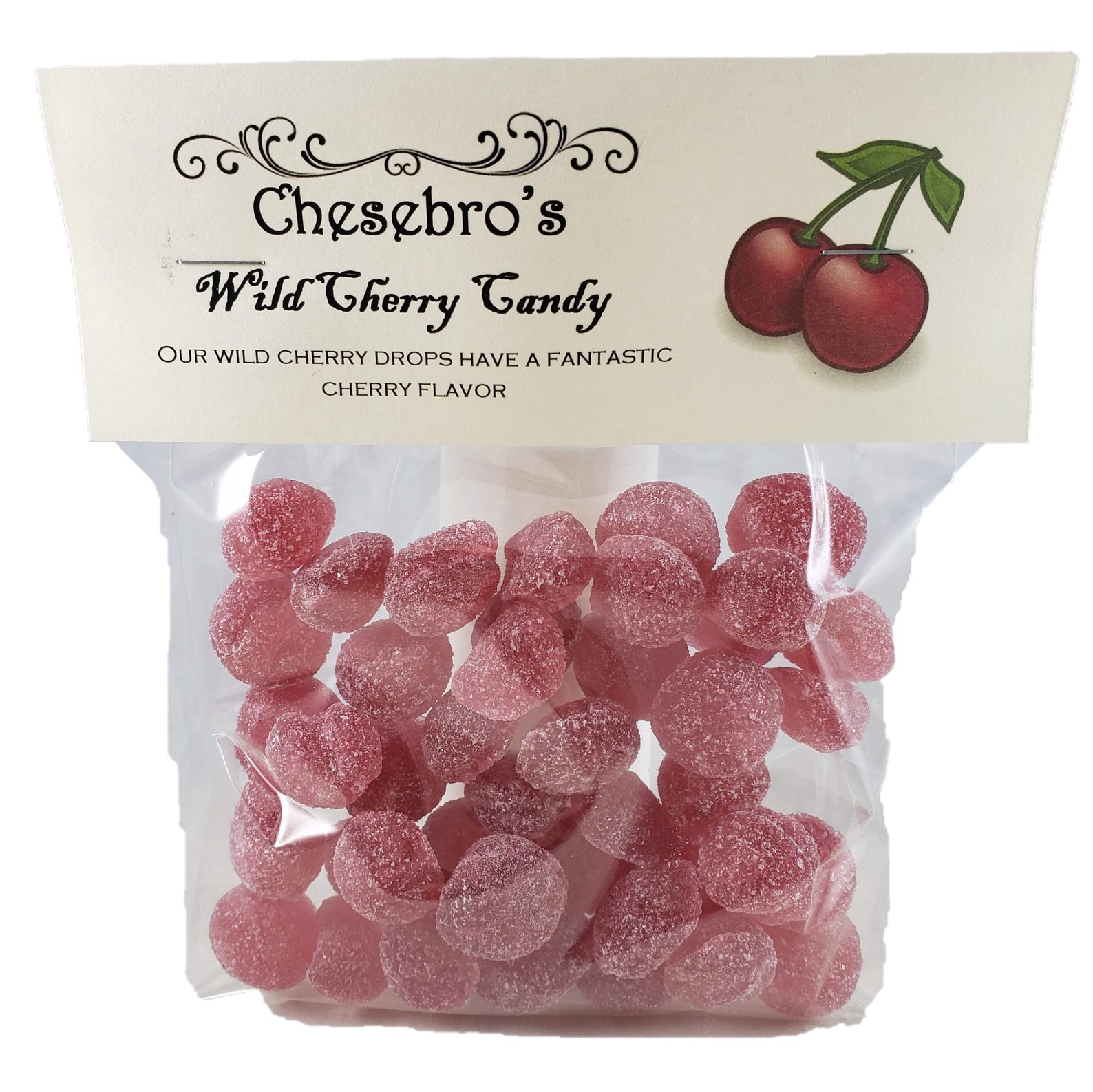Wild Cherry Hard Candy Drops 4.5 Ounces Etsy