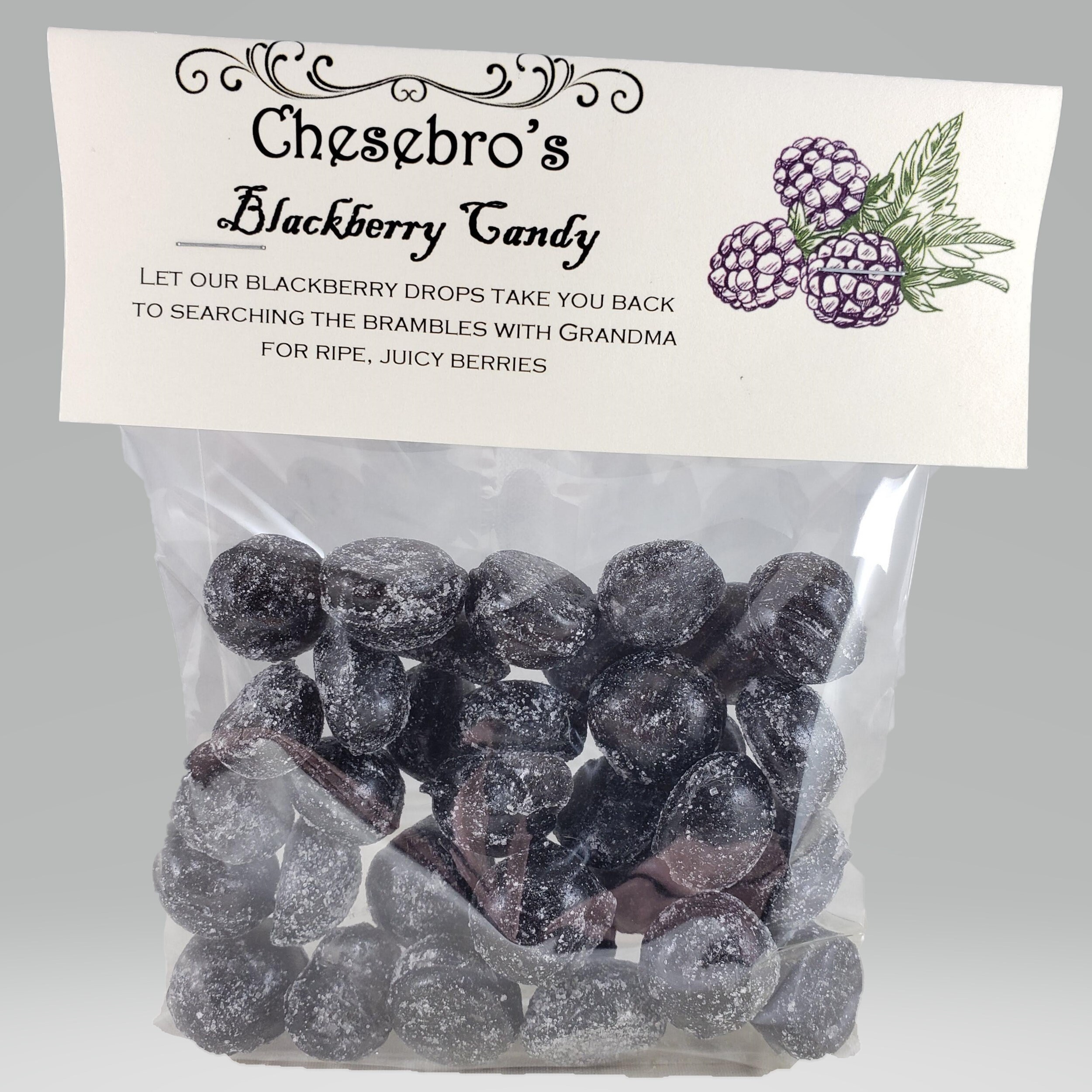 Blackberry Hard Candy Drops 4.5 Ounces - Etsy