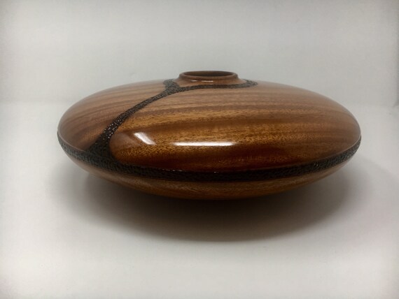 Mahogany Vessel Mahogany Fine Art Woodturning Woodturning Bowl Etsy