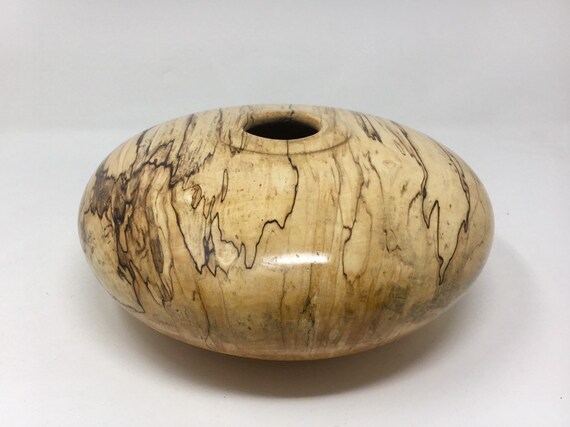 Spalted Maple Vessel Spalted Maple Fine Art Woodturning Etsy