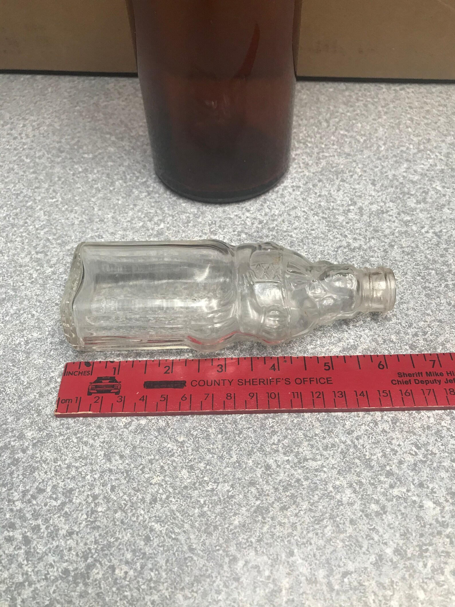 Hilex 1 Quart Brown Glass Bleach Bottle Embossed Label & Beau Etsy