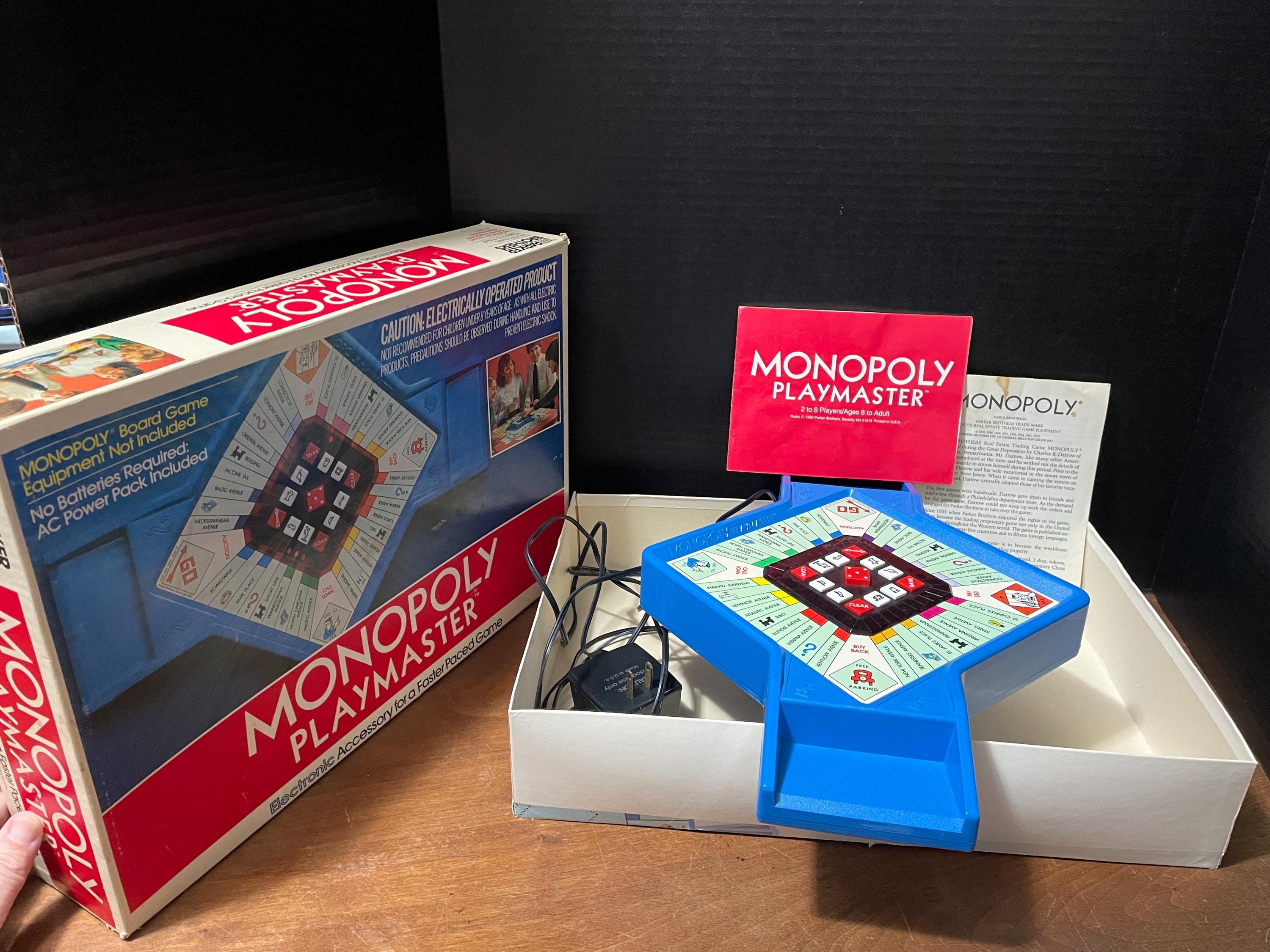 Vintage 1982 Parker Brothers Monopoly Playmaster Real Estate TESTED AND WORKING