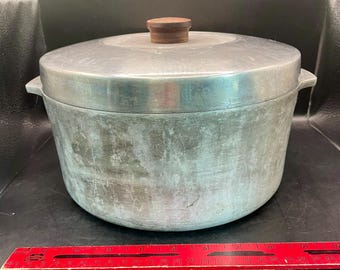 Vtg Wagner Ware Sidney -O- MagnaLite 4248-P Dutch Oven Stockpot Roaster 5 Qt