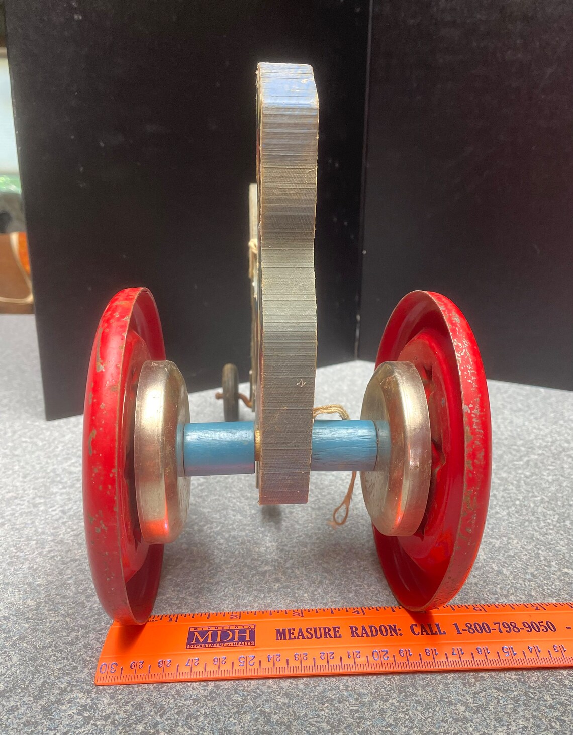 Vintage the Gong Bell Mfg Co Horse/cart Pull Toy Wood Metal Etsy