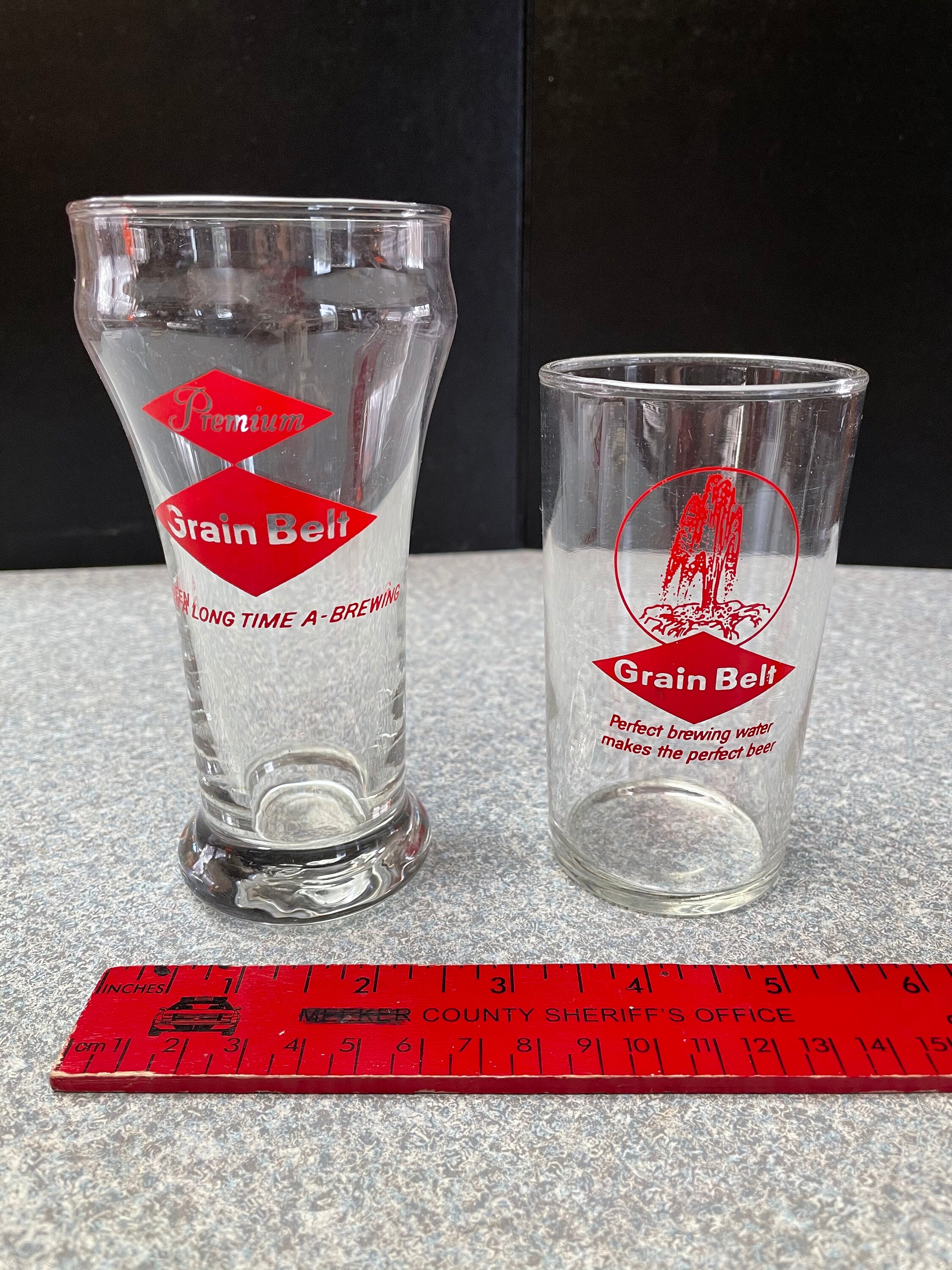 Small Grain Belt Beer Drinking Glass 4 Tall & Taller Etsy