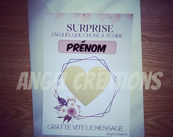 Carte à gratter