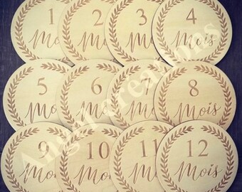 Cartes étapes en bois