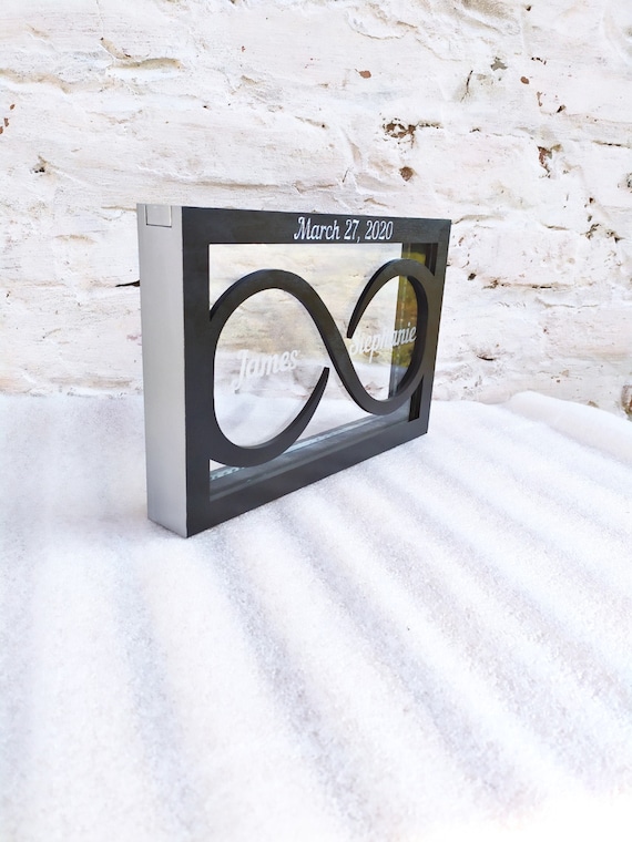 Infinity Sign Sand Sand Symbol Wedding Unity Sand Ceremony Set With Lid Sand Included