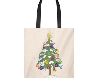 Christmas Tree Tote Bag Vintage Christmas Tree Tote Bag Vintage
