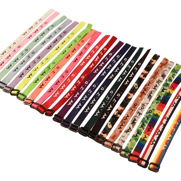 1 Original WWJD Bracelet, 23 Colors, Religious, What Would Jesus Do Bible Bookmark Gifts Homeschool,  Sunday School Fundraising