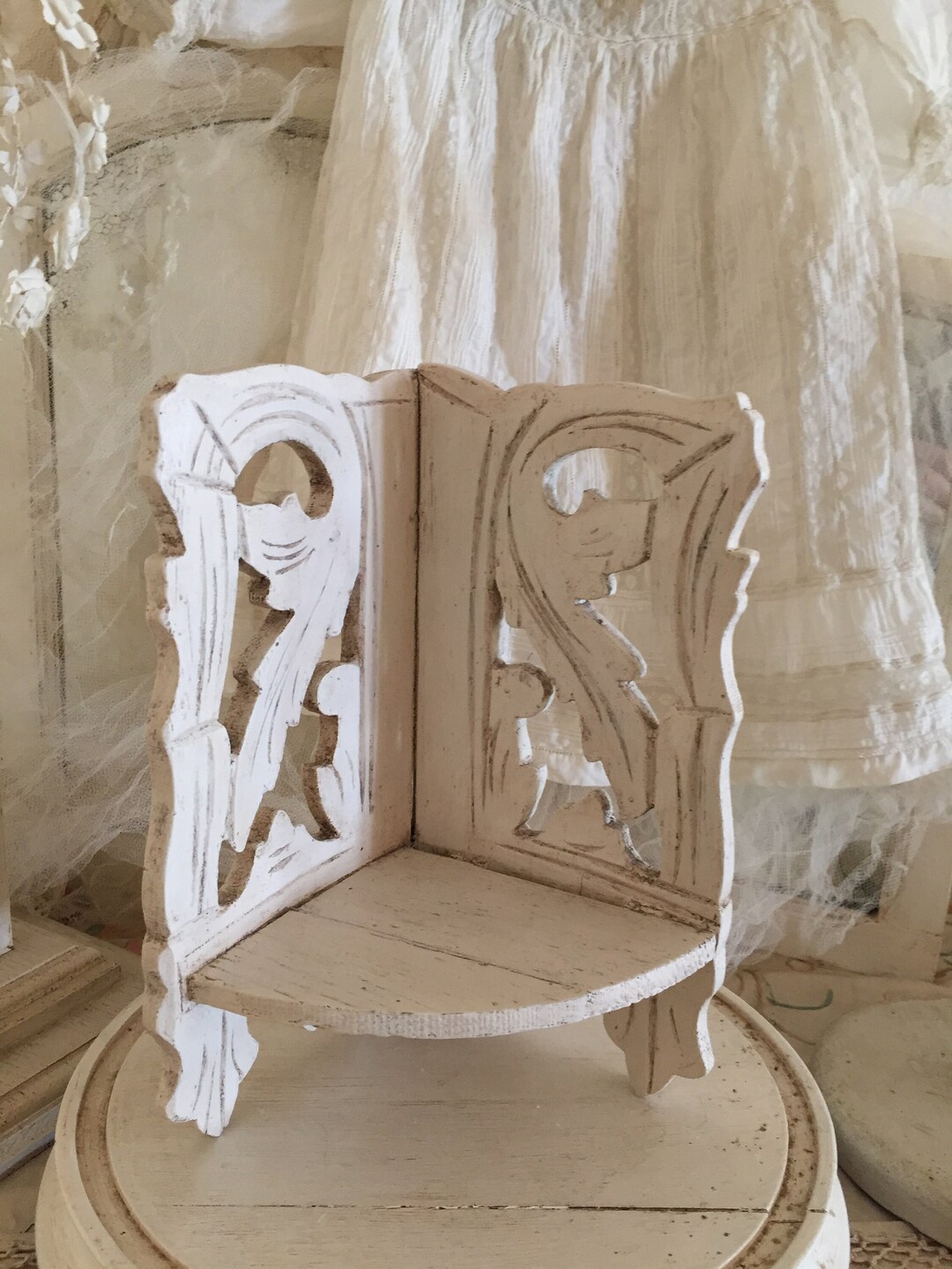 Antique French Shelf Carved Wood Circa 1910 Etsy