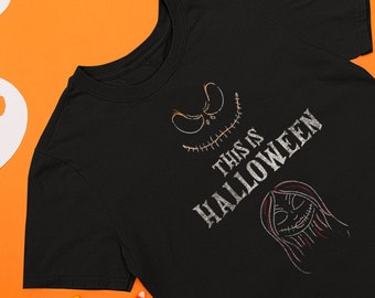 This Is Halloween | Fun | Jack & Sally | Halloween | Grunge | Nightmare for Christmas | Short-Sleeve Unisex T-Shirt