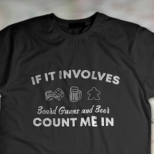 Si se trata de juegos de mesa y cerveza, cuéntame - Regalo para él o ella o simplemente para tu jugador de mesa favorito - Camiseta unisex de manga corta
