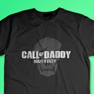 Call of Daddy Diaper Duty - Fun shirt for the adult gamer or new dadShort-Sleeve Unisex T-Shirt