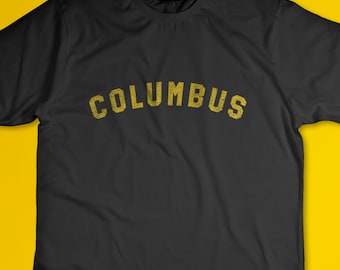 Maillot de football Columbus - Inspiré du Columbus Crew rétro - Cadeau pour un fan de l'Ohio - Style vintage Columbus - Supporter de football - T-shirt à manches courtes