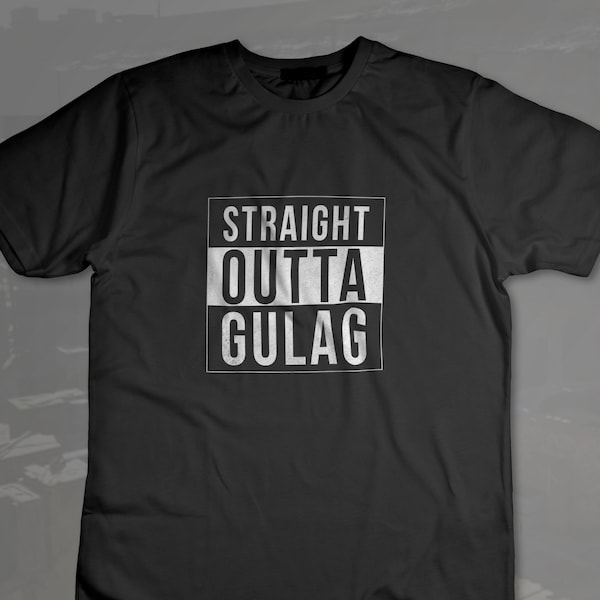 Straight Outta Gulag - Funny Tee for the COD gamer who can't stay alive - Great Gift for Boyfriend or Girflriend Short-Sleeve Unisex T-Shirt